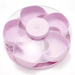 Separate Rotating Snack Tray, Multi-Tiered Fruit Dispenser, Living Room Coffee Table, Home Use Candy and Nut Storage Plate, Suitable for Food, Snacks, Fruits