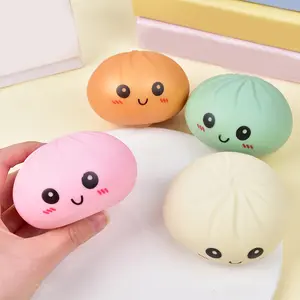 Giant Glitter Dumpling, Giant Dumpling Squishy, Mega Rainbow Dumplings, Cute Anxiety Relief Fidget Toy, with Steamer Box,Soft Squeeze Decompression Dough for Adults