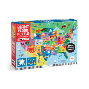 Map Of The USA Giant Floor 50 Piece Jigsaw Puzzle Map Of The USA Giant Floor 50 Piece Jigsaw Puzzle