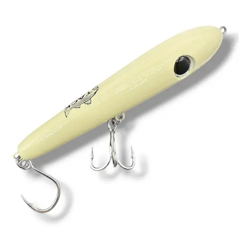 STACK TACKLE Beletti Bone Hot Head Floating Topwater Fishing Lure - Largemouth Bass Target, 0.45 oz/0.8 oz, 3.5 in/5 in, Freshwater+Saltwater Use, Prey Mimic Design, Secure BKK Hooks for Powerful Bites
