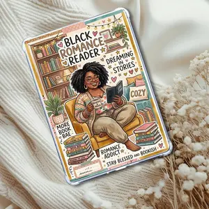 Plus Size Black Romance Melanin Girl Insert: Kindle or eReader Decor for Book Lovers