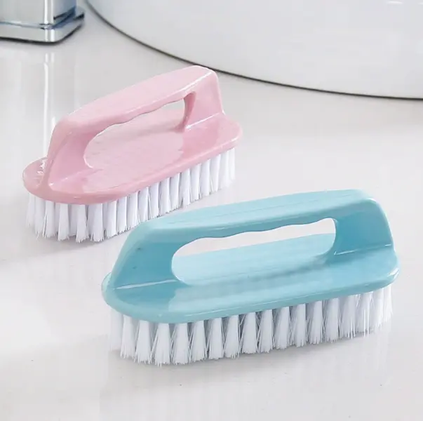 Multi-use Ergonomic Grip Cleaning Scrub Brush Stiff Nylon Bristles No Slip Handle For Sneakers Clothes Bathroom Tile Sink Floor Washing