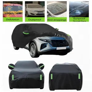 Universial Waterproof Car Cover for Sedan & SUV,Easy to Install,Elastic Band,Protect from Dust,Bird Droppings,UV Rays,Scratches,for All-Weather