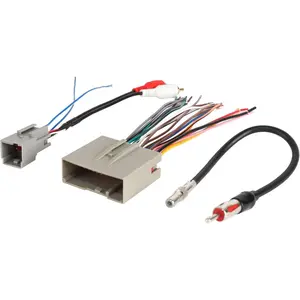 Car Radio Stereo Wire Harness Connector Antenna Adapter for Ford 2006-2012, Lincoln 2006-2010, Mercury 2006-2009 Fit OEM Radio Amplifier Wiring Harness RCA Adaptor Plug Installatio