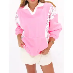 Very Cutesy Floral Pullover