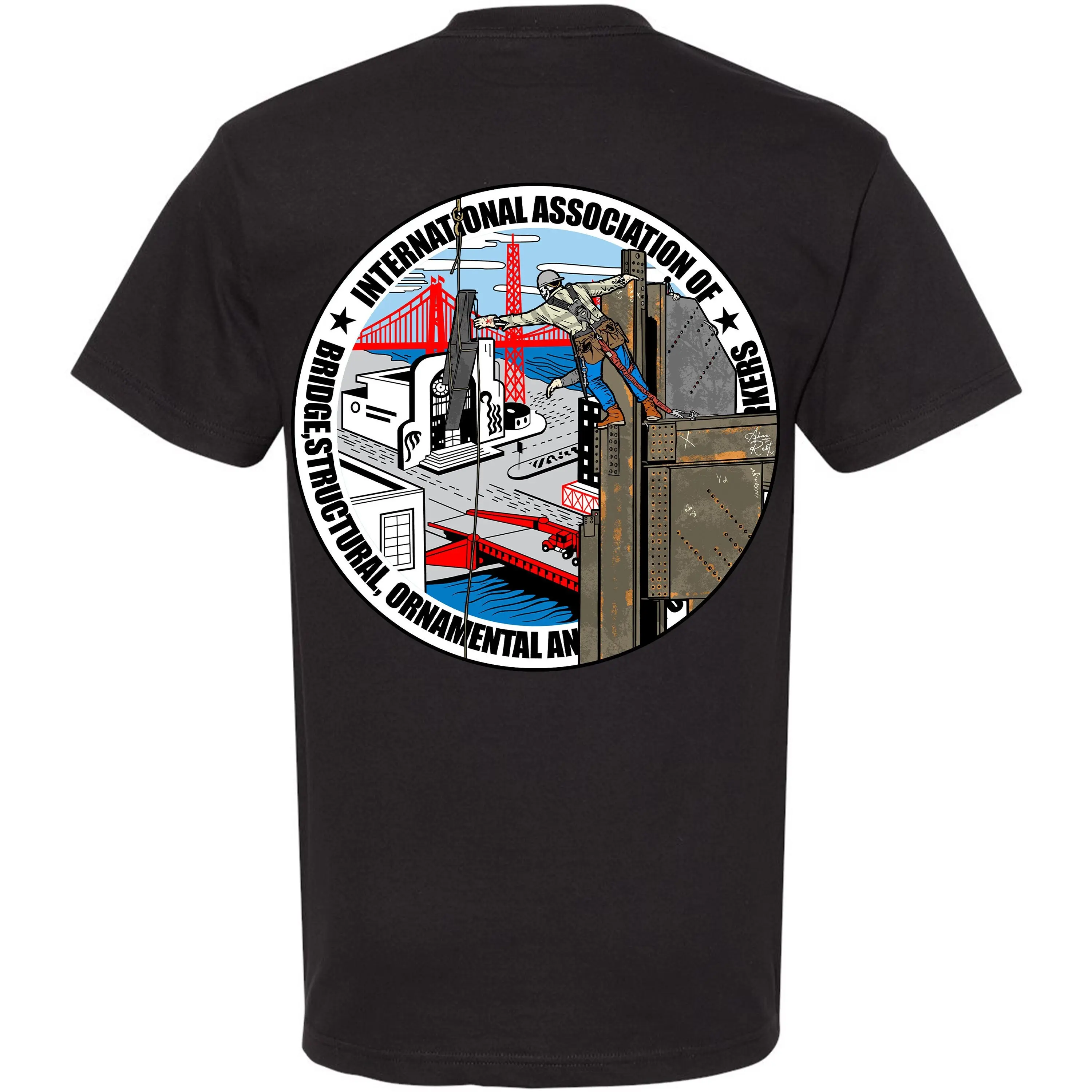 Ironworker T-shirt Union Ironworker T-shirt Welding T-shirt Proud Ironworker T-shirt Men T-shirt Construction Shirt Blue Collar