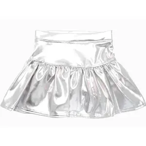 Silver Metallic Skirt