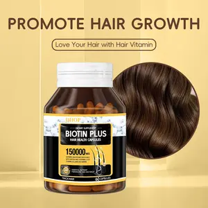 DHOP Biotin Hair Growth Supplement with Inositol Folic Acid and Keratin Promotes Healthy Hair Regrowth Prevents Breakage Supports Nail Skin Health Beauty Dietary Collagen Vitamin Supplement 60 Capsules