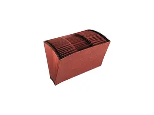 Globe-Weis R219AHD Accordion Open Top File, 21 Pockets, 1/3 Tab, Legal, Brown Globe-Weis R219AHD Accordion Open Top File, 21 Pockets, 1/3 Tab, Legal, Brown