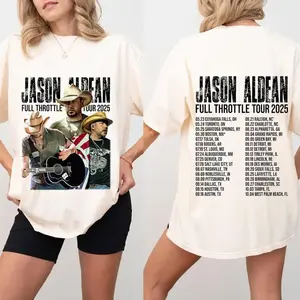Jaasonn Alddeann Full Throttle Tour 2025 T-Shirt, Country Music Concert Tee, Jason Aldean Shirt