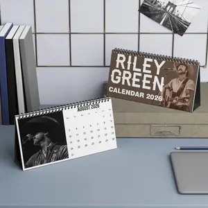 RileyG Desktop Calendar 2026, Table Calendar, Workspace, Office Decor, Aesthetic Room Decor, Unique Holiday Gift, Christmas Gift, New Year Gift