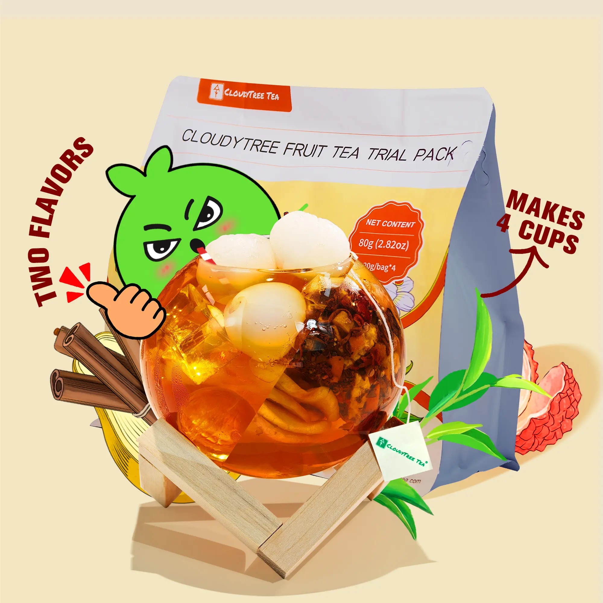 Fruit Tea Trial Pack - CloudyTree Tea