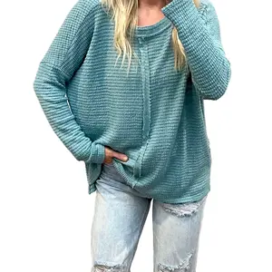 Dolman Teal Sweater Casual