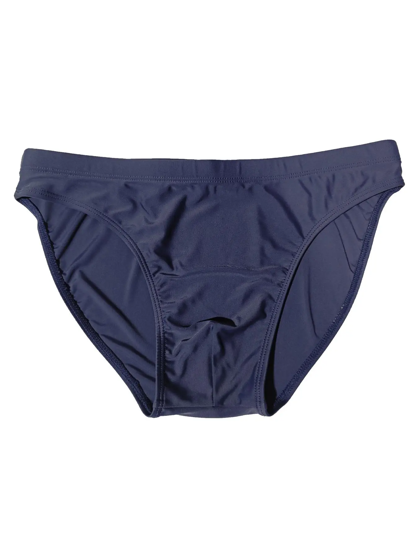 Men's Solid Color Low Waist Brief, Sporty Active Breathable Comfortable Swimwear Brief, Men's Swimwear for All Seasons Swimming Clothing Clothes