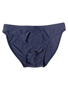 Men's Solid Color Low Waist Brief, Sporty Breathable Comfortable Swimwear Brief, Men's Swimwear for All Seasons Swimming