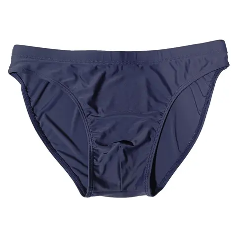 Men's Solid Color Low Waist Brief, Sporty Active Breathable Comfortable Swimwear Brief, Men's Swimwear for All Seasons Swimming Clothing Clothes
