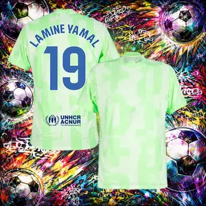 #19 Jersey – Next Generation Star Energy Neon Green Soccer Shirt for Men, Breathable Performance Fabric, Modern Athletic Fit, High-Quality Print