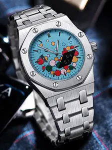 Men's Quartz Watch, Luxury Second Hand Design, Waterproof Luminous Fashion Daily Wear & Outdoor Activities, Analog Display