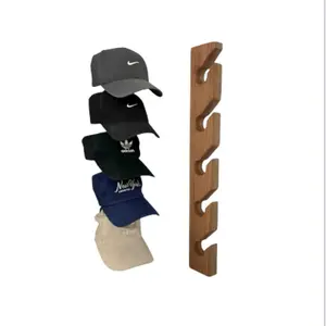Wooden Hat Rack Organizer - Versatile Design for Hats and Accessories Decor