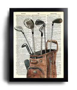 (No Frame) Golf Print Golf Poster Golfing Poster Vintage Golf Wall Decor Golf Wall Art Golf gifts for men Golf Vintage Painting Golf Art #4