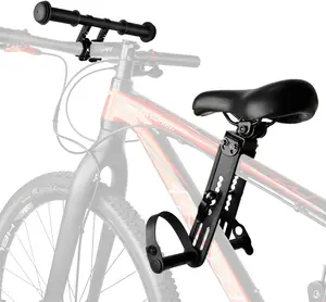 Seat Front Mounted and Handlebar for Mountain  Parent- Cycling,  Bicycle Seat& Handlebar for All Adult MTB  Cycling(Foldable/Not Foldable Pedals)