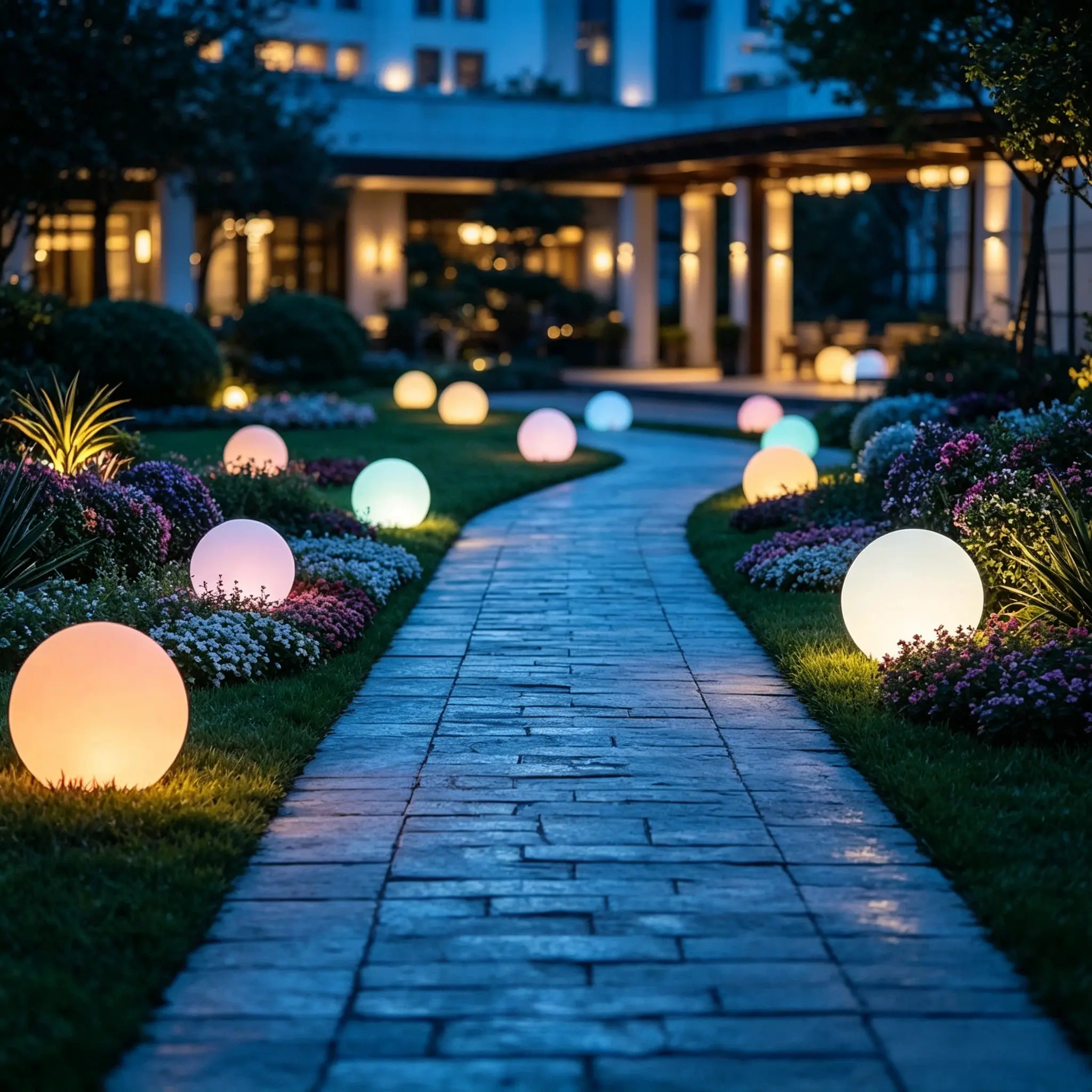 3PCS 15cm Solar Outdoor Globe Ball Lights - 16-RGB Color Changing, Auto On/Off, IP65 Waterproof LED Sphere Lamps with Fixing Pins for Garden Patio Decor