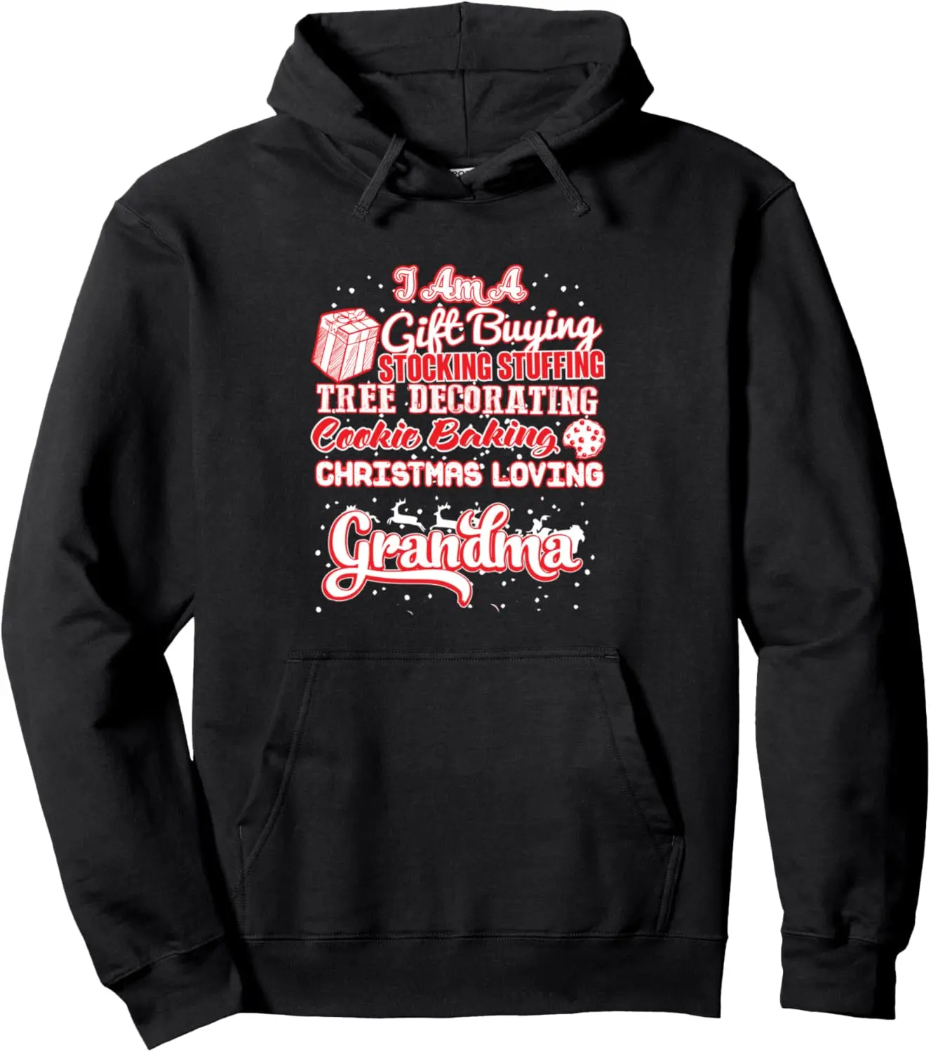 Grandma Christmas Poem Pullover Hoodie