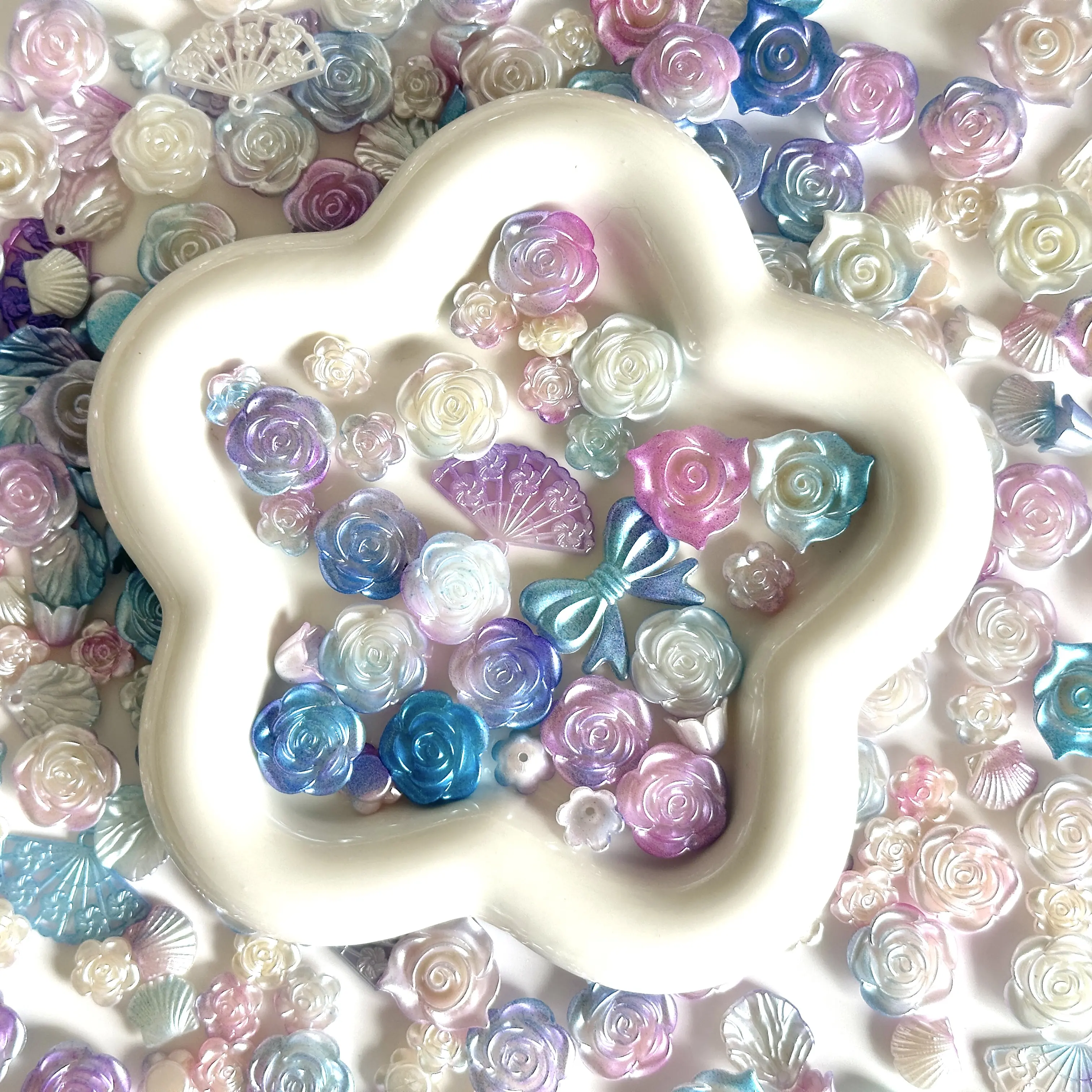Colorful Roses Beads DIY for Jewelry Making