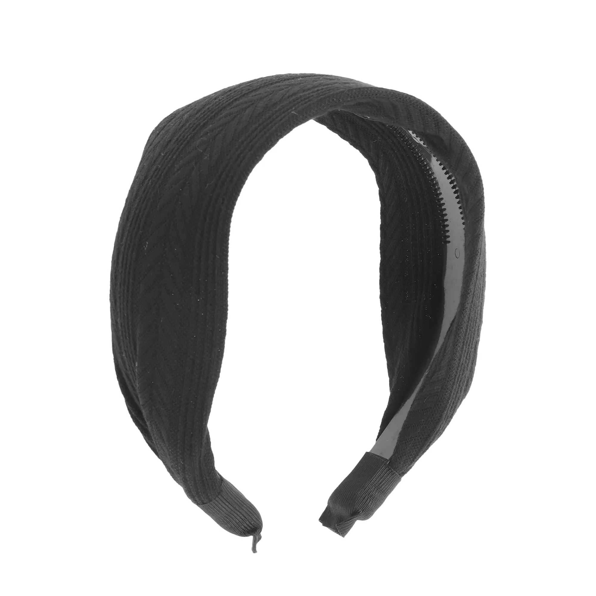 Unique Bargains Women's Knit Wide Headbands Simple Fashion Headband Black 1 Pc