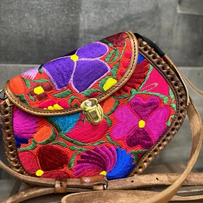 Purse Bolsas De Frida Kahlo Bordadas Mexican Bolsa Mexicana