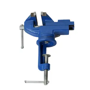 AKOO Bench Vise, 360° Swivel Base Vise,Woodworking Vise for Woodworking,Cutting Conduit, Drilling, Metalworking，Table Bench Vice Craft Vise, DIY Craft Carving Tool，Stable Grip, Easy Setup， Jewelry Fix Hack