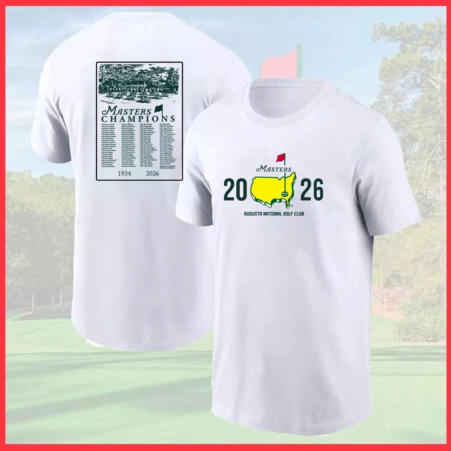 Masters 2026 T-Shirt Augusta National Golf Club – Double Sided