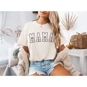Mama Outline Mother's Day Gift 【100% cotton】 Graphic Tees