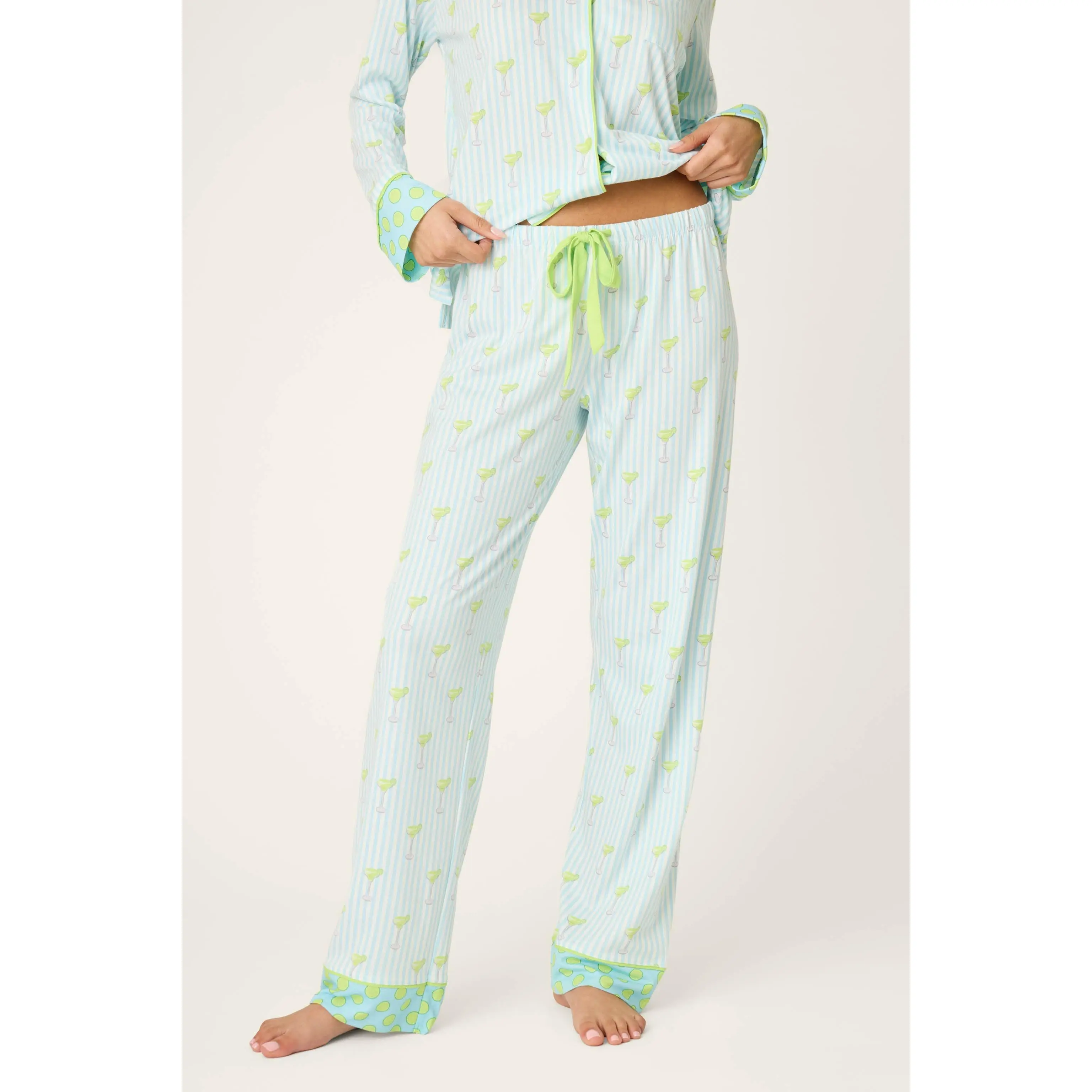 Playful Prints Salty Cadillac Open Leg PJ Pants
