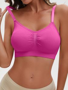 EssElegance Women's Breathable Everyday Seamless Bra Wireless Push Up Bra, Soft Comfortable Elegant Lingerie Top for Daily Wear, Bra Pack, Women's Lingerie for All Seasons