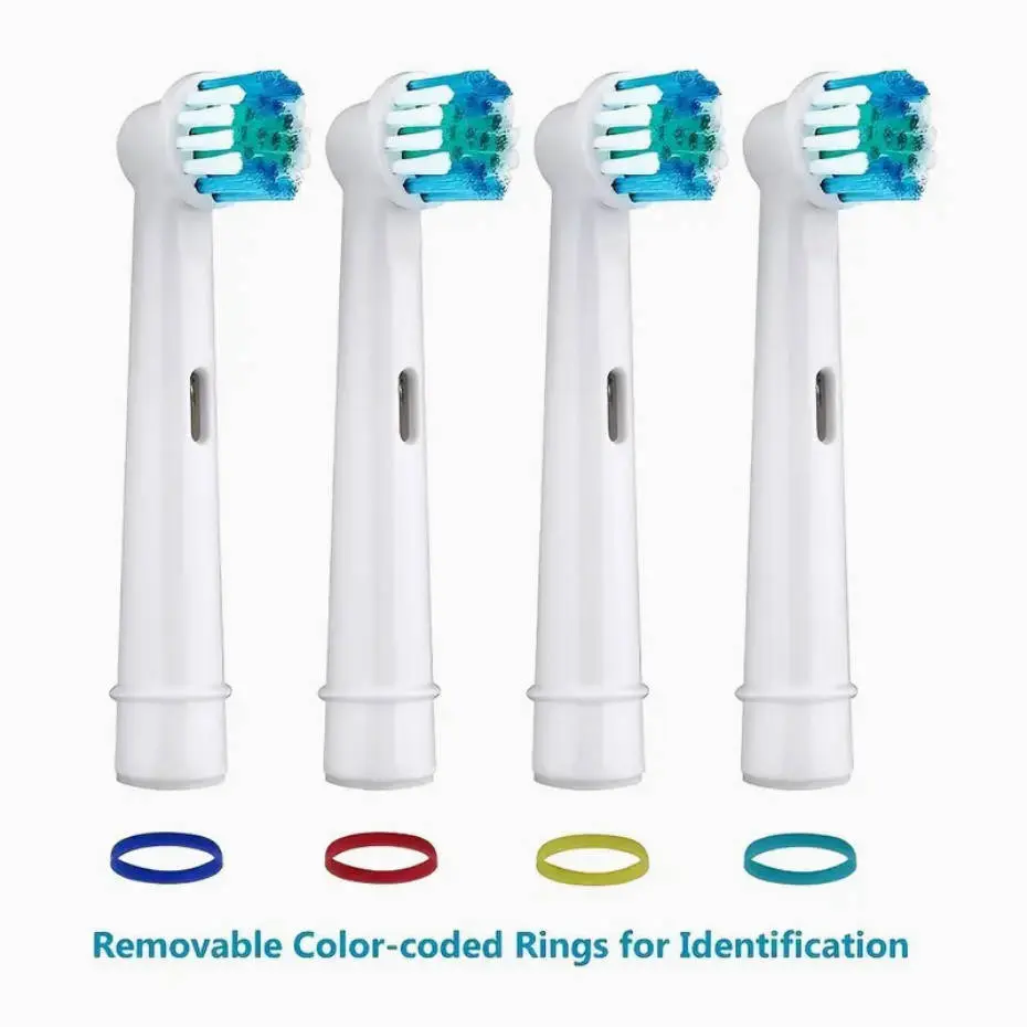 4 Pack Replacement Toothbrush Heads Sb17a Soft Bristles Dual Clean Professional Care Compatible with Oral-B Electric Toothbrush Replaceable Brush Heads