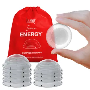 ENERGY Cupping Therapy Set - Myofascial Release for Muscles, Joints, Knees, Arms, Feet (10 cups)