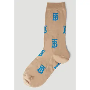 Burberry - TB Logo Socks in Brown