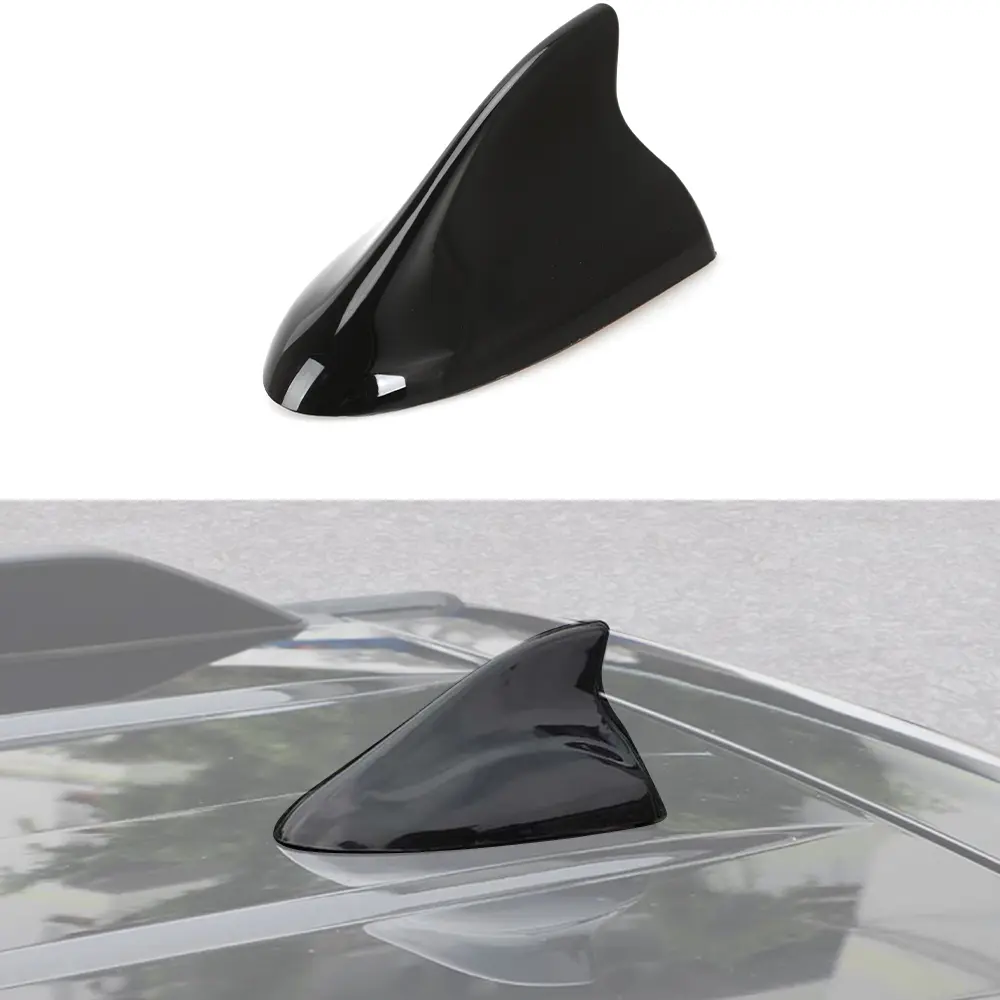 Universal Car Shark Fin Antenna Roof Cover Overlay Trim, Automotive Vehicle Car Accessories for Exterior Decoration Truck