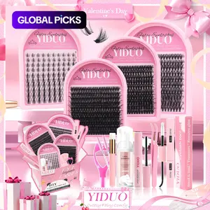 Mixed Length False Eyelashes Kit, 1 Box Natural Look Diy Eyelash Extensions, Self Grafting Curl Eyelashes, Eye Makeup Enhancement False Eyelashes, Cosmetic