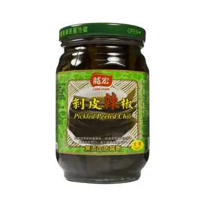 Tangy Long Home Pickled Peeled Chili, Pantry Food - 420g Food