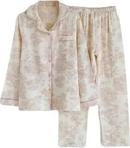 Linen Set Coquette Womens Pajamas Set Summer Lounge Sets for Women Old Money Aesthetic