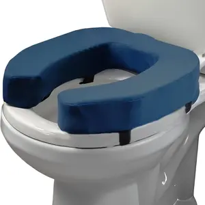 Bathroom Bucket Seat Elevator, Ergonomic Height Adjustable Design with Medium Density Foam Padding for Enhanced Comfort, Ideal Toilet Aid for Seniors and Adults, Easy Maintenance and Cleaning