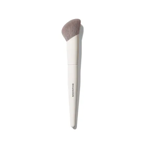 Morphe M103 Angled Cream & Liquid Foundation Brush Fluffy Natural Coverage for Controlled Precision Application