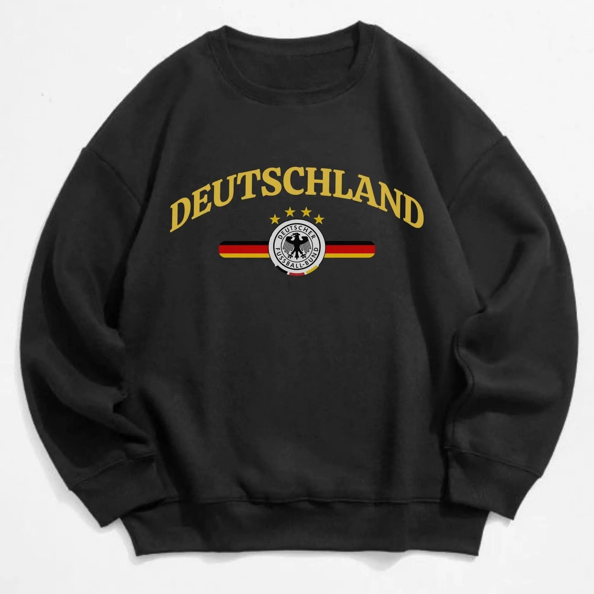 Germany National Team Sweatshirt, Deutschland Soccer Sweater-Deutschland Crewneck Pullover