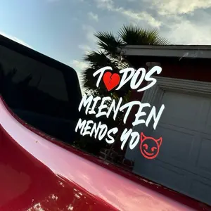 Todos Mienten Menos Yo Window Vinyl Decal Sticker