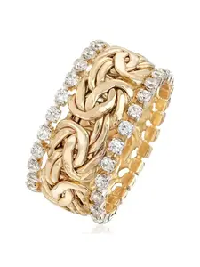 Women's Gold Plated Ring, Valentine's Day Gift, Bridal Wedding Engagement Jewelry, Daily Wear Decorative Accessories, Fashion Engagement Rings