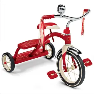 Classic Red Dual Deck Tricycle, 12" Front Wheel, Red, Kids Ages 2.5 - 5 Years