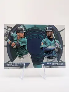 2025 Topps Series 2 Dynamic Duo Julio Rodriguez Ken Griffey Jr. #DD-19