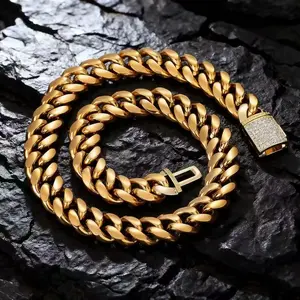 9030Retro American Style Iced-Lock Cuban Chain - Vintage-Inspired Design for Layering & Versatile Wear  Plated Adjustable Complimentary shipping Casual Trendy Jewelry